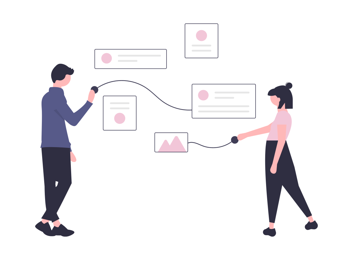 Online Connection Illustration