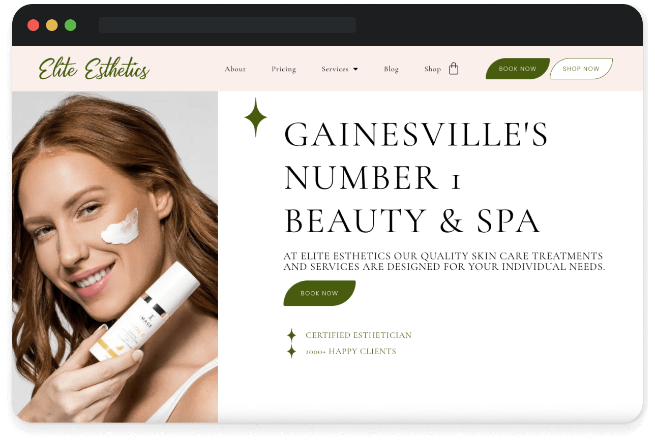 Elite Esthetics Website