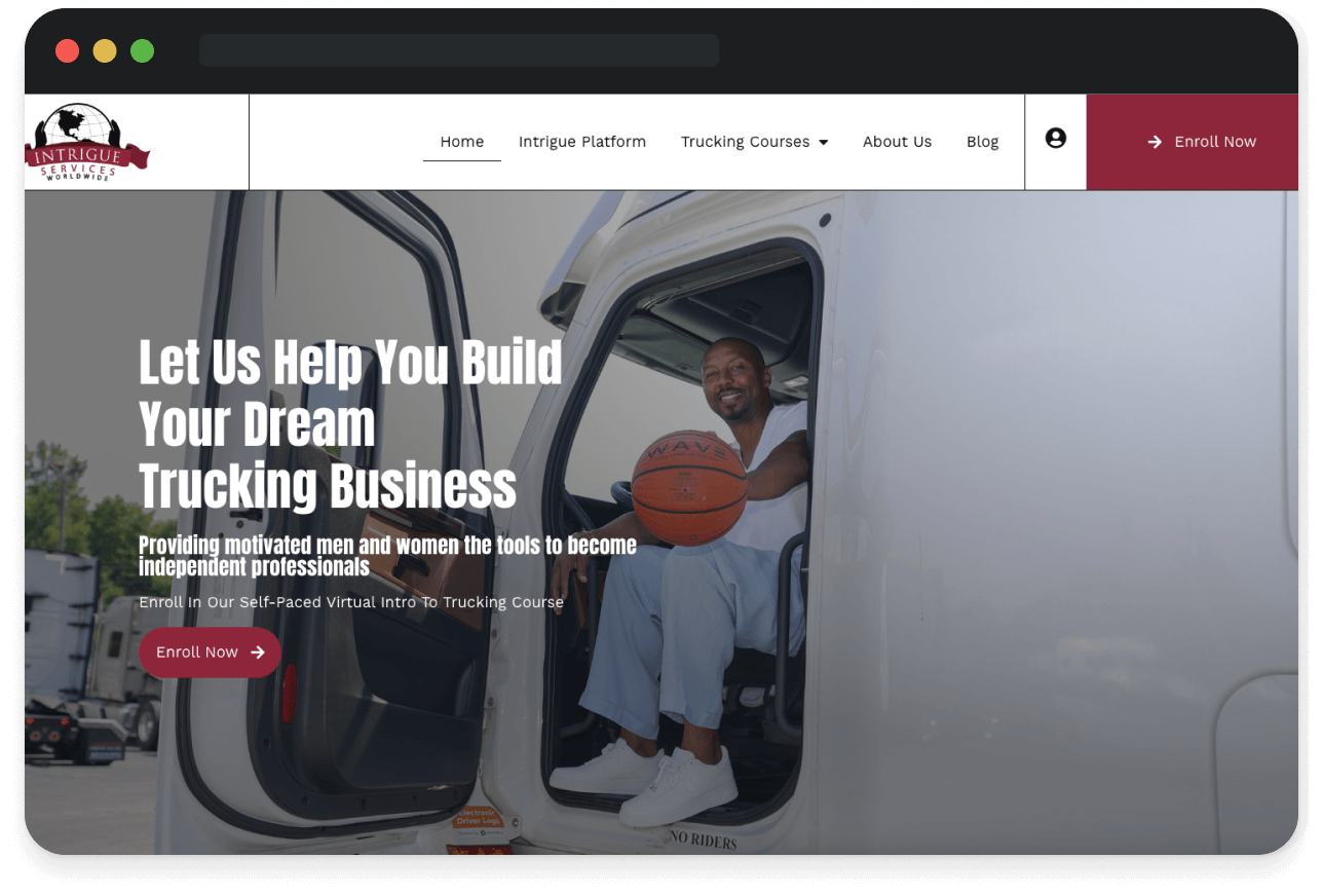 Intrigue Services Website