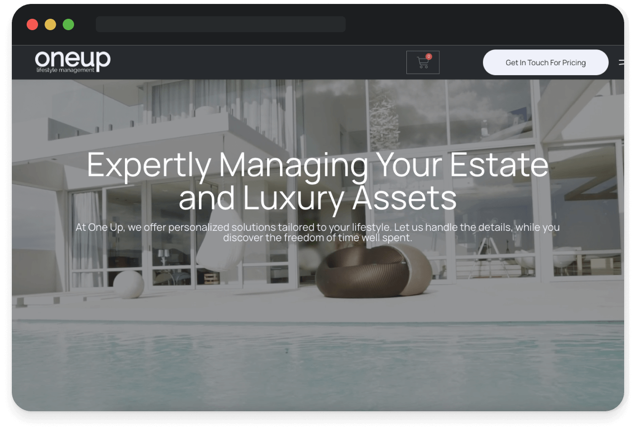 One Up Lifestyle Website