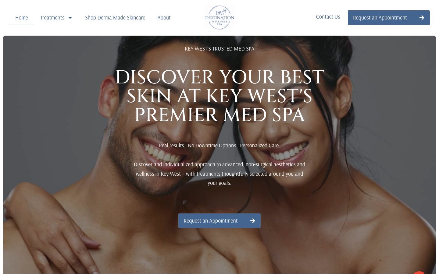 Destination Wellness Spa website