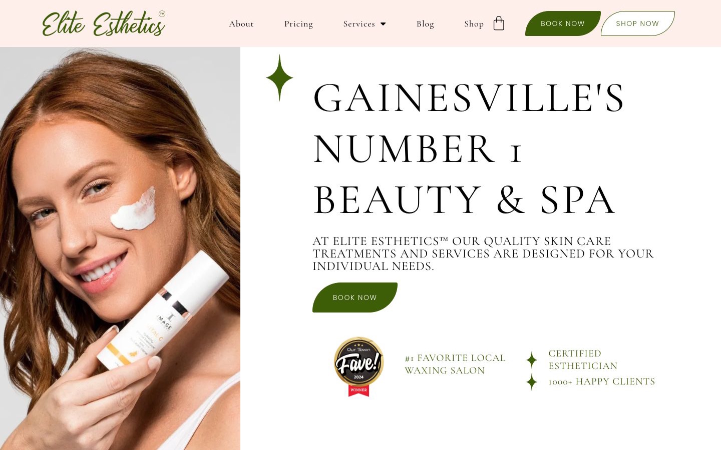Elite Esthetics website
