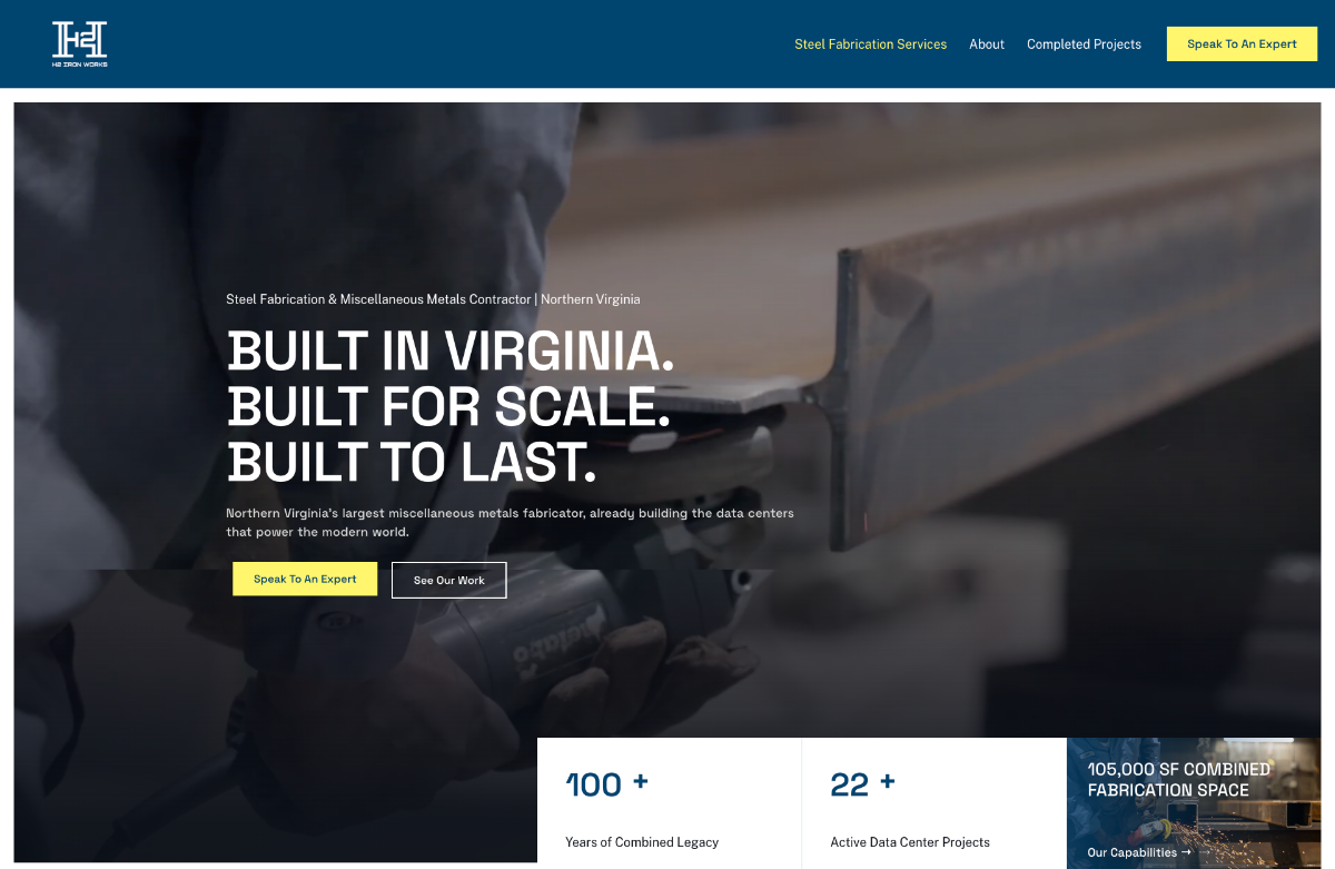 H2 Iron Works website