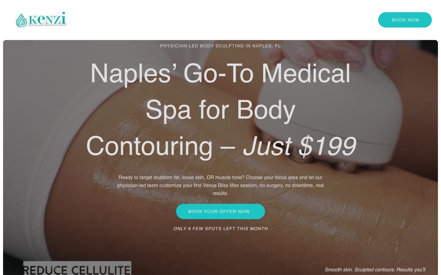 Kenzi Med Spa · offer page website