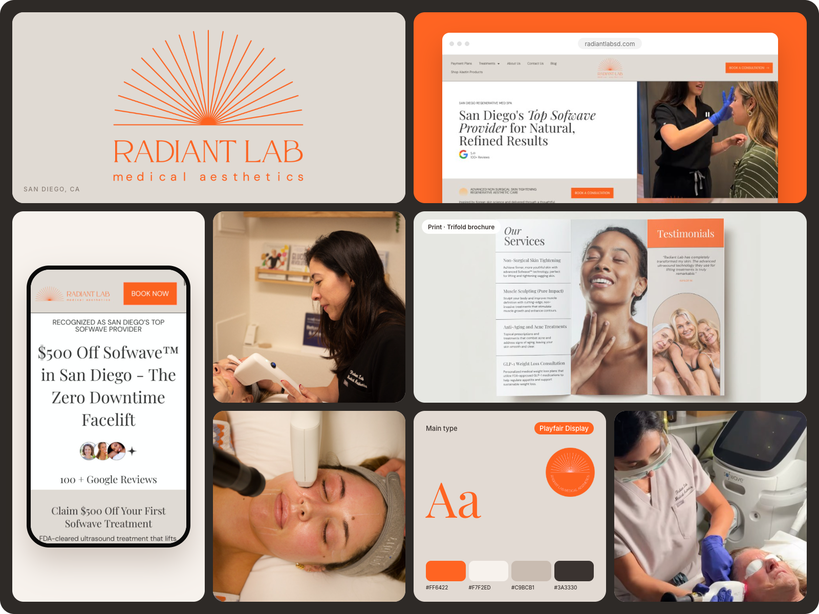 Radiant Lab brand board