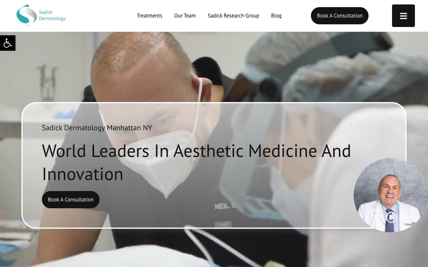 Sadick Dermatology website